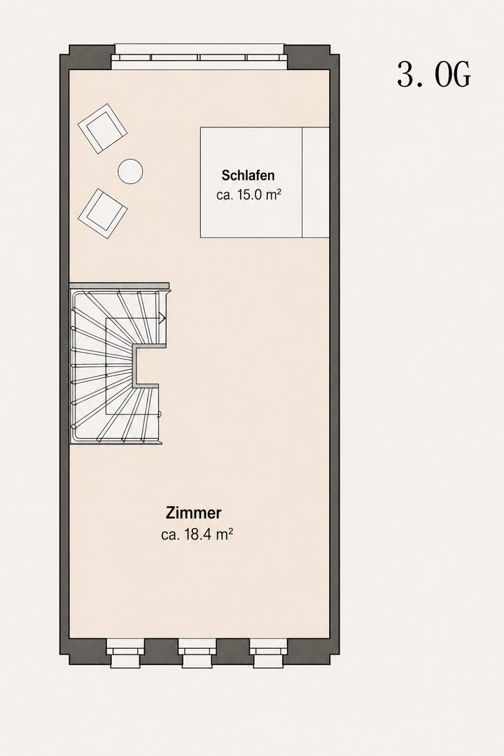 Modernes Townhouse im historischen Herzen von Potsdam mit Terrasse & TG-Stellplatz – Potsdam – Vorschaubild 28