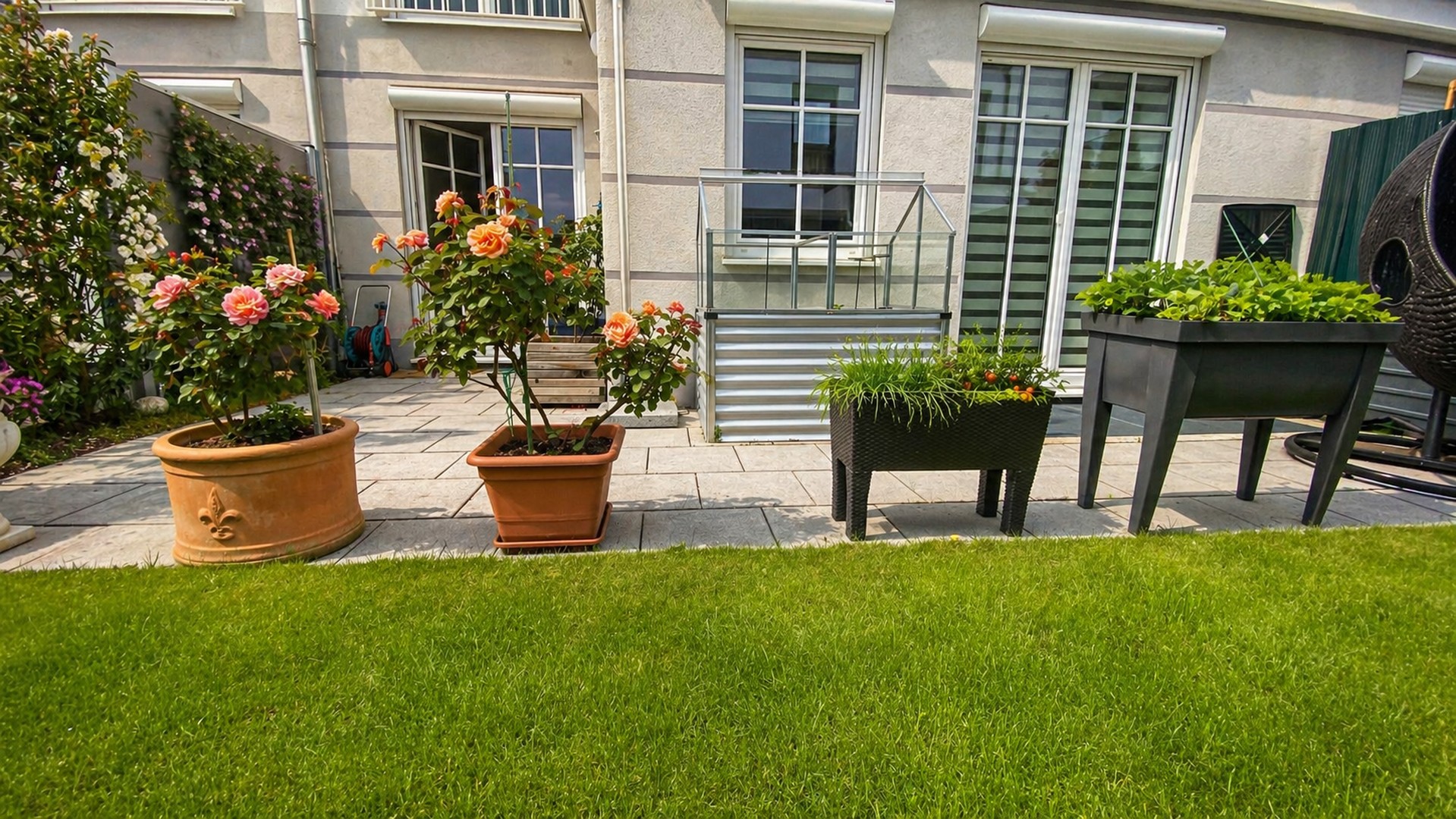 Haus-im-Haus in Stadtvilla: 3-Zimmer-Gartenwohnung mit Südterrasse, Privatgarten, Energiek A und TG – München – Vorschaubild 5