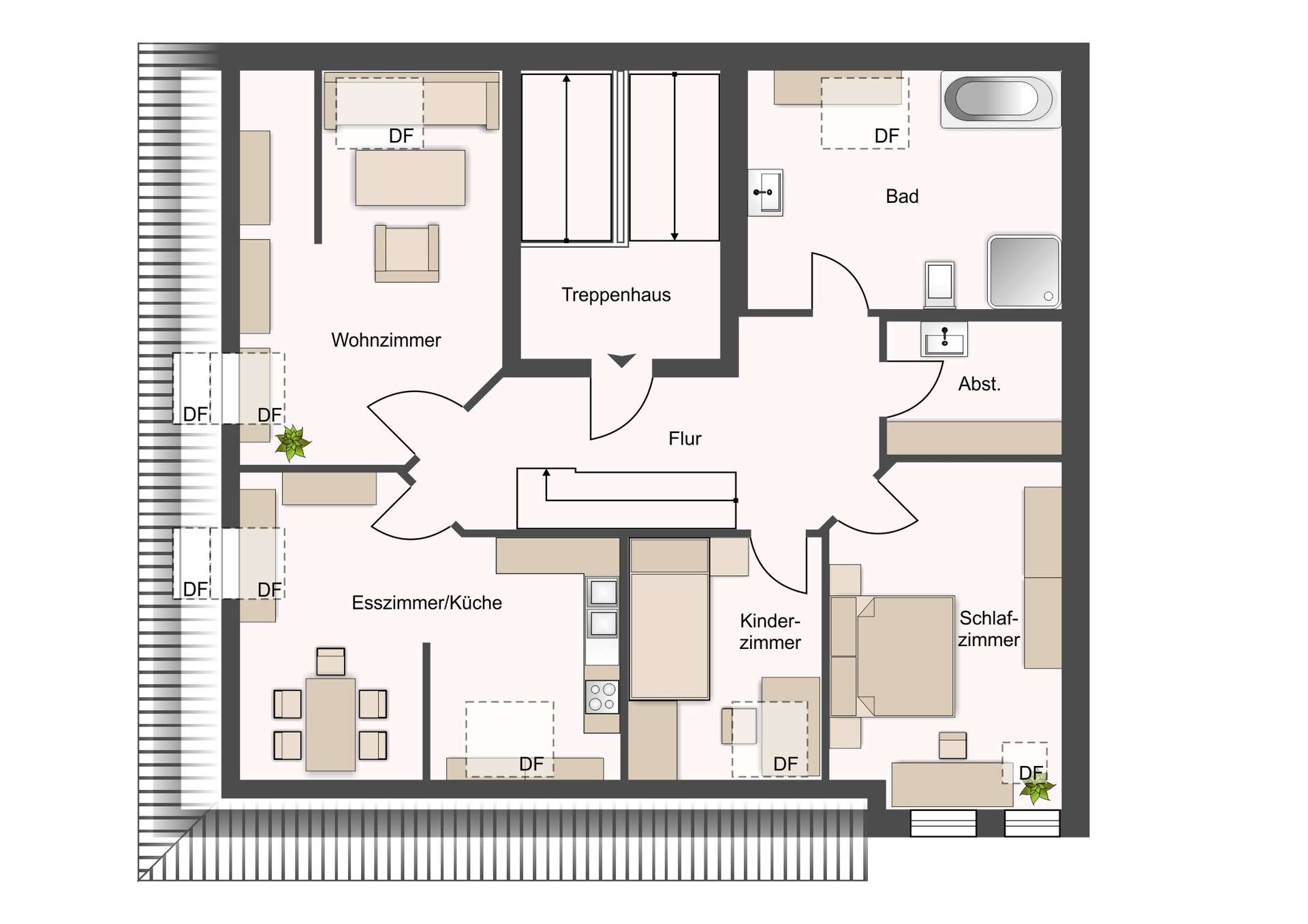 Maisonettwohnung I Dachgeschoss-Ausbau 2008 I 4 Räume + Spitzboden I Tageslichtbad I Denkmalschutz – Leipzig – Vorschaubild 27
