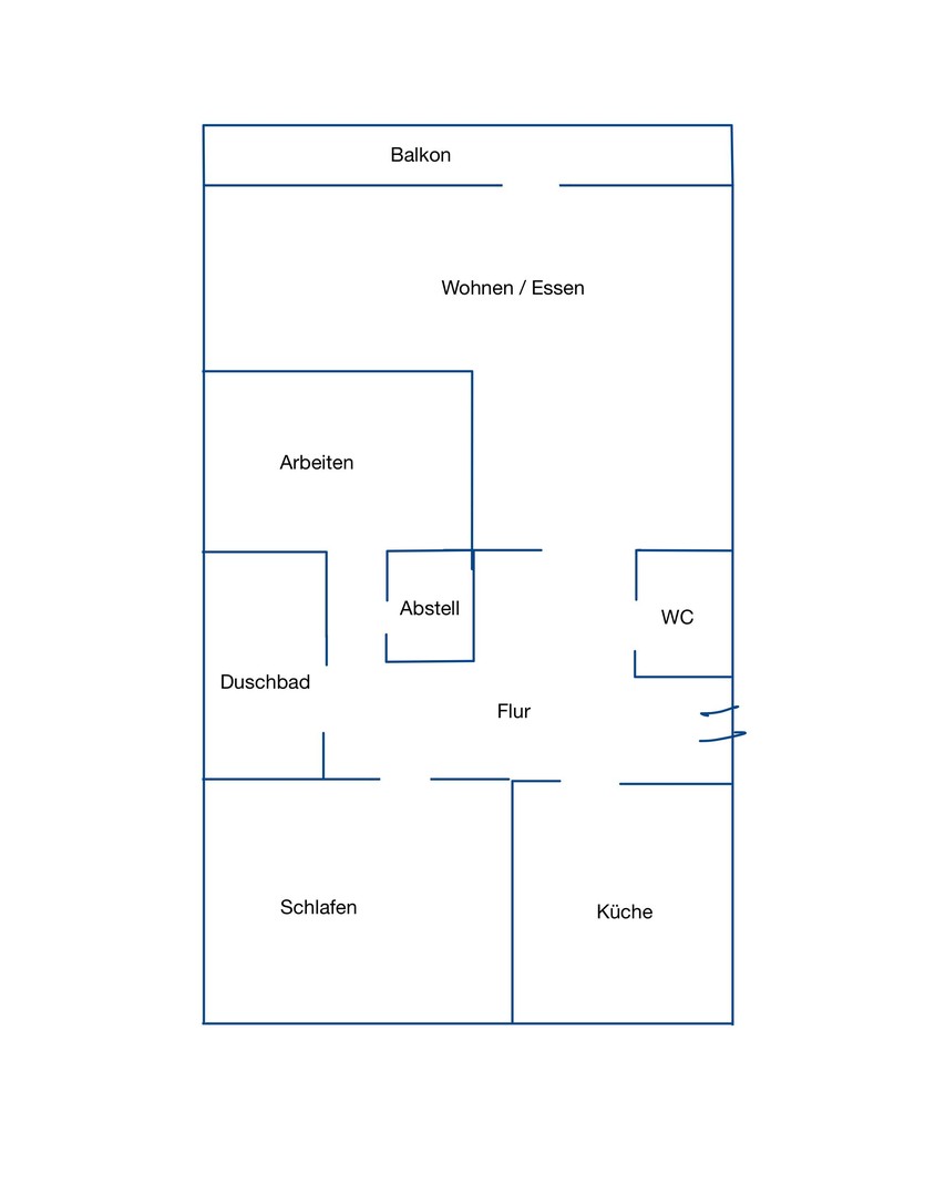 Luxuriös kernsanierte 80 m2 Wohnung in Düsseldorf Lörick – Düsseldorf – Vorschaubild 11