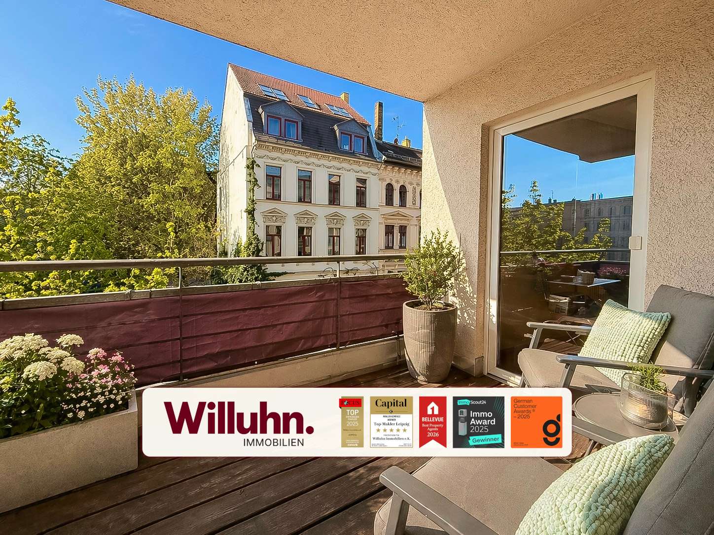 4,45 % Rendite I Betreutes Wohnen am Südplatz I 2-Raumwohnung I sonnige Loggia I Aufzug I Keller