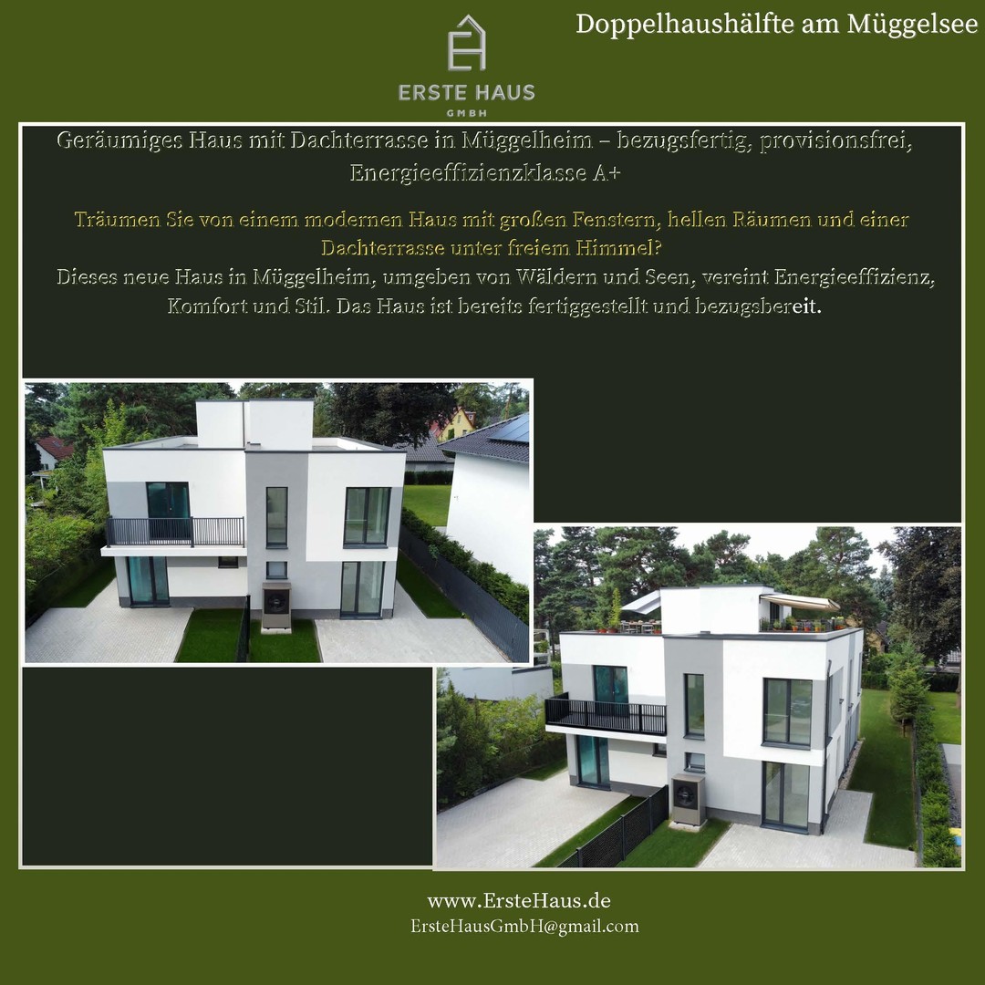 Doppelhaushälfte 150 m², 4 SZ, A+, Dachterrasse – provisionsfrei – Berlin – Vorschaubild 2