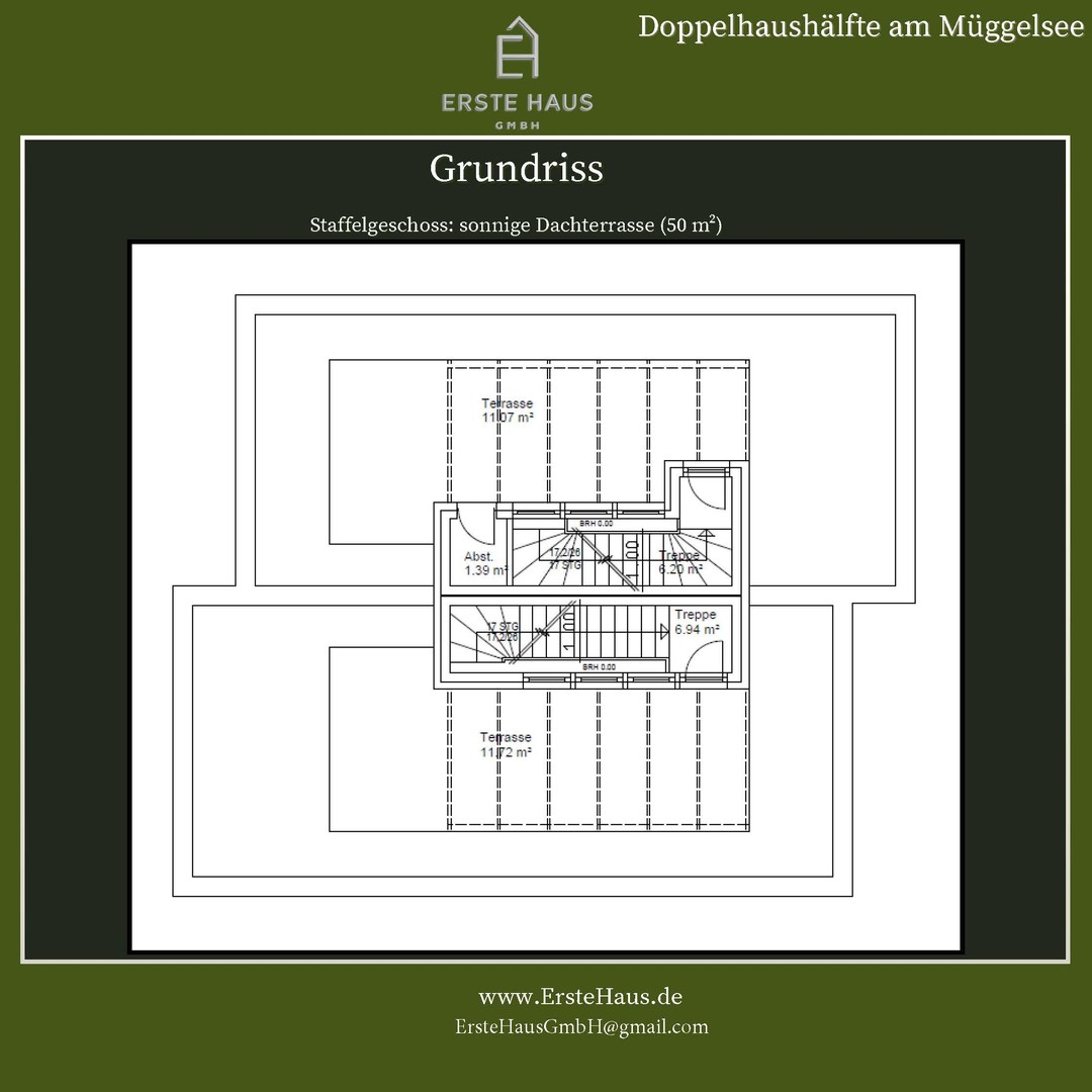 Doppelhaushälfte 150 m², 4 SZ, A+, Dachterrasse – provisionsfrei – Berlin – Vorschaubild 7