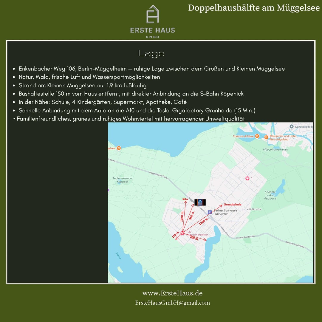 Doppelhaushälfte 150 m², 4 SZ, A+, Dachterrasse – provisionsfrei – Berlin – Vorschaubild 8
