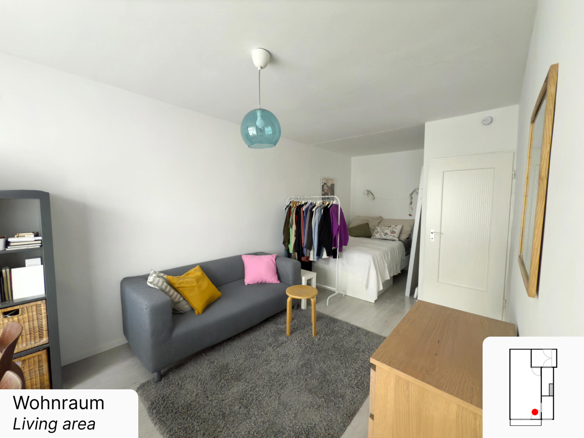 Stilvolles Apartment mit lichtdurchflutetem Balkon zum Entspannen