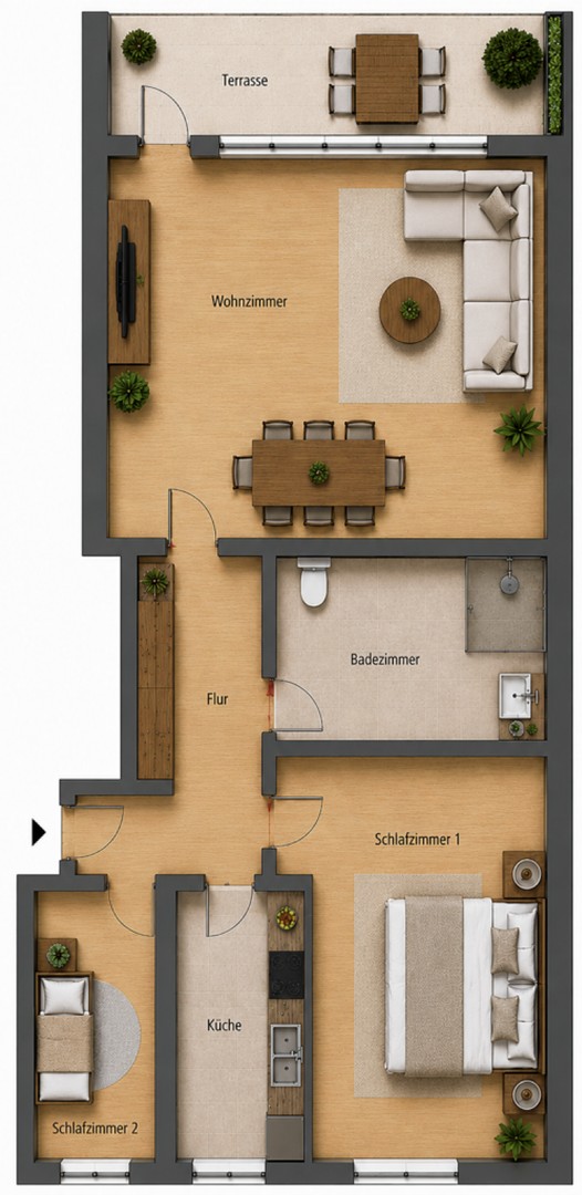 Terrassenwohnung mit Tiefgarage in Blankenese – Hamburg – Vorschaubild 14