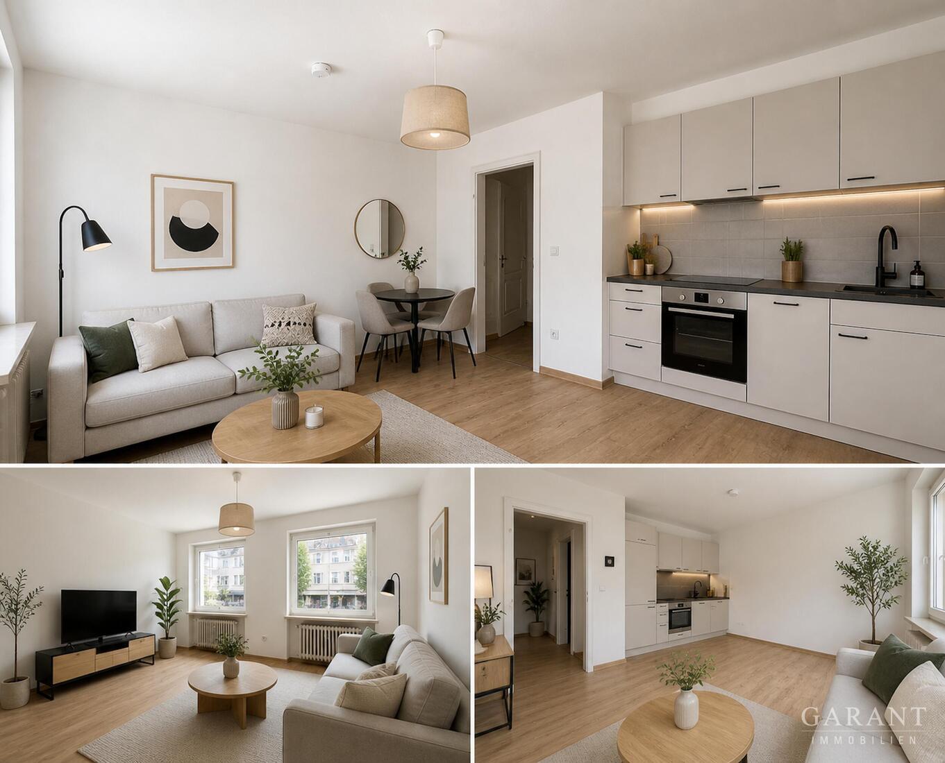 Frisch sanierte 1 Zimmer-Wohnung mit Tiefgaragen-Stellplatz & Kellerabteil in München-Obergiesing – München – Vorschaubild 4