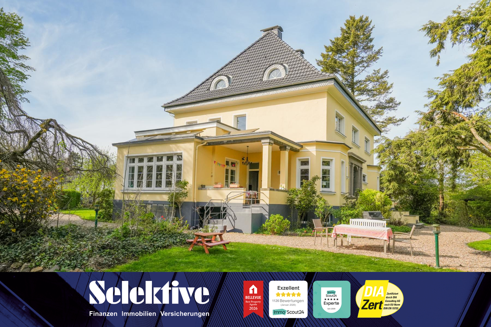 Ein seltenes Juwel - freistehende, neoklassizistische Villa in Rheinberg mit großem Grundstück