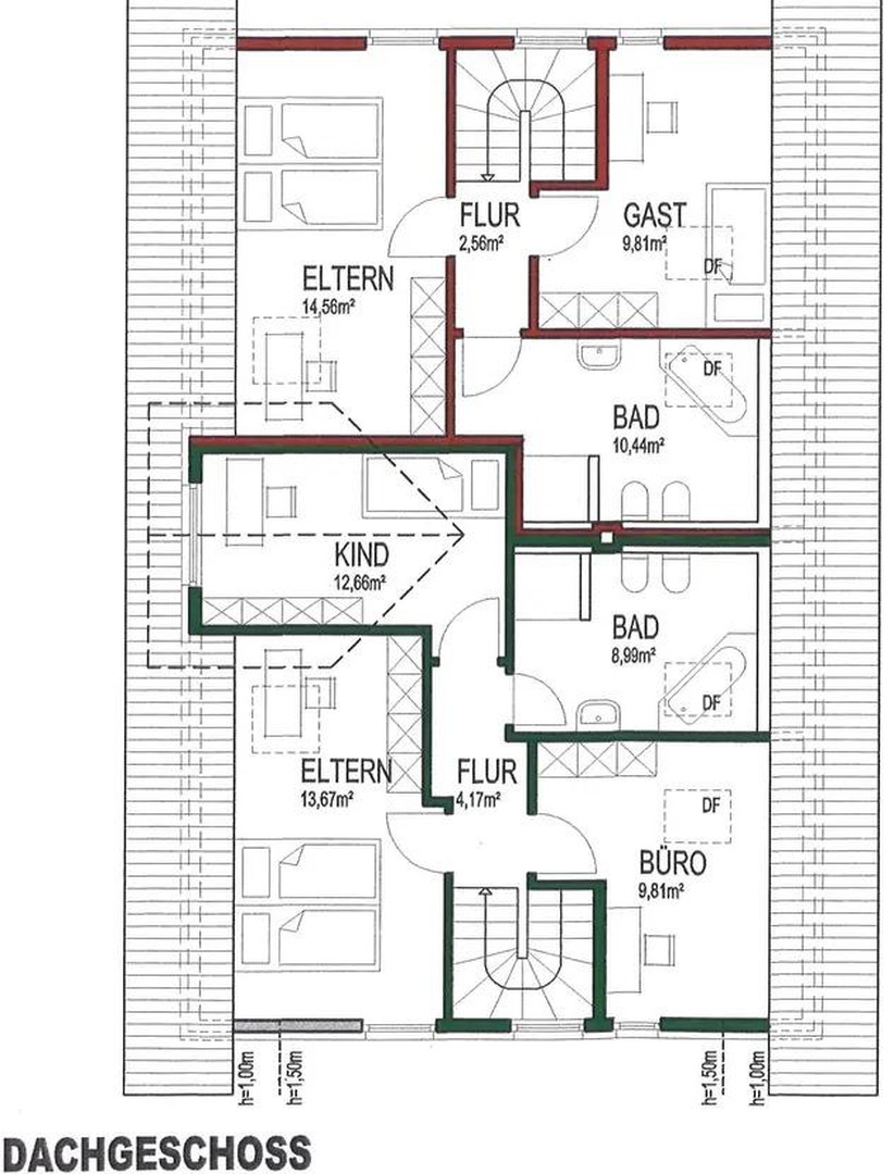Moderne Stadtvilla mit 2 Maisonettewohnungen + Büro | 314 m² | 8 Stellplätze | Paderborn Kernstadt – Paderborn – Vorschaubild 33