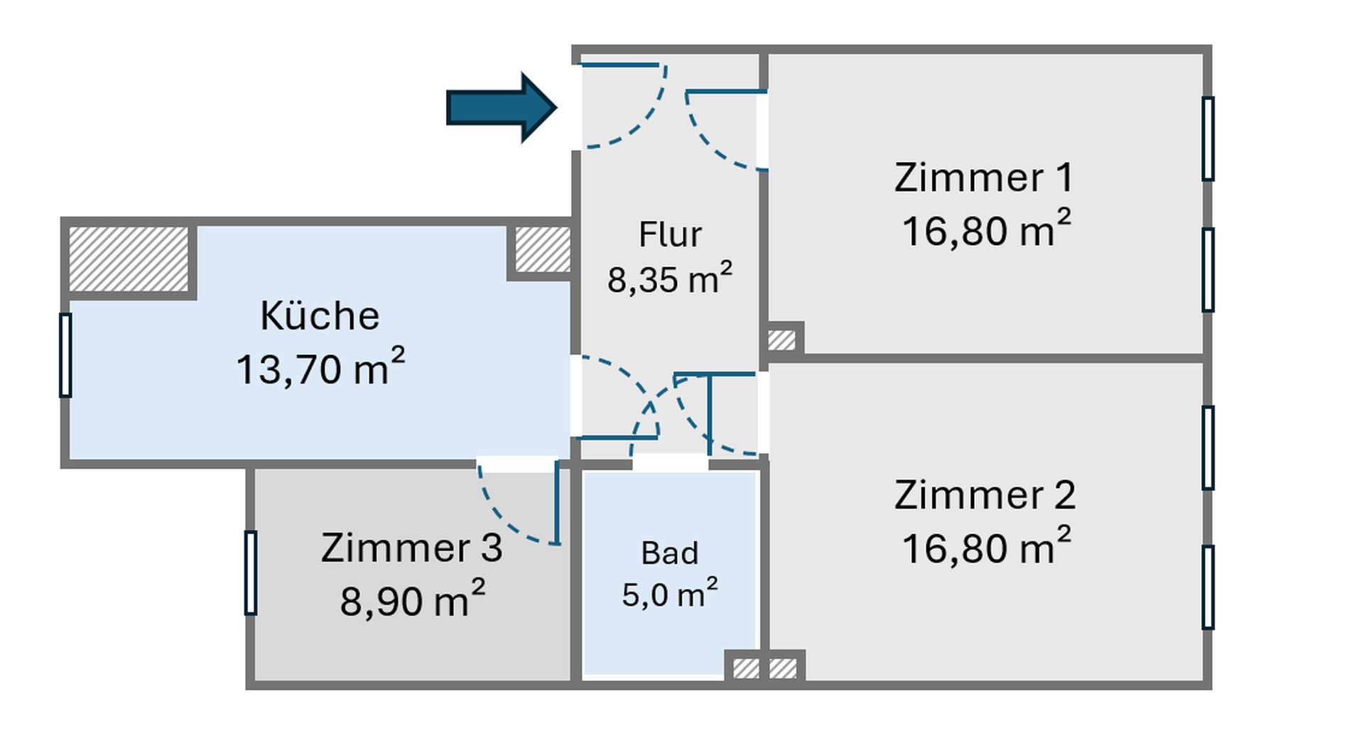 *Provisionsfrei & frisch modernisiert: 3-Zimmer-Altbau in Leipzig | 4,5% Rendite + 4,5% AfA* – Leipzig – Vorschaubild 13