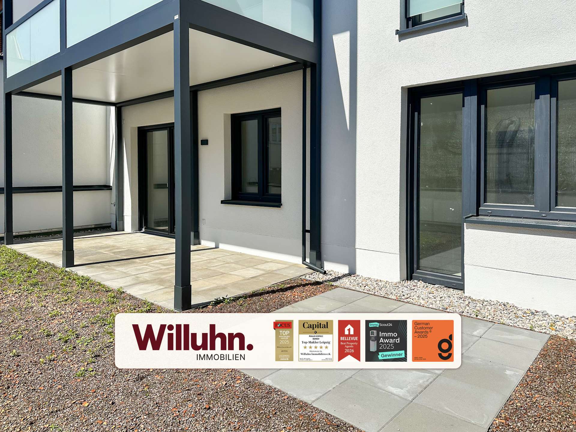 Terrassenwohnung zum Erstbezug in begehrter 2. Reihe | Bemusterung mgl. | TG-Stellplatz | Wärmepumpe