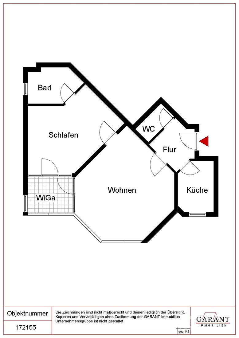 2 Zimmer-Wohnung mit Aufzug, Wintergarten, Tiefgaragenplatz und Blick zum Neckar + Fernsehturm – Stuttgart – Vorschaubild 11