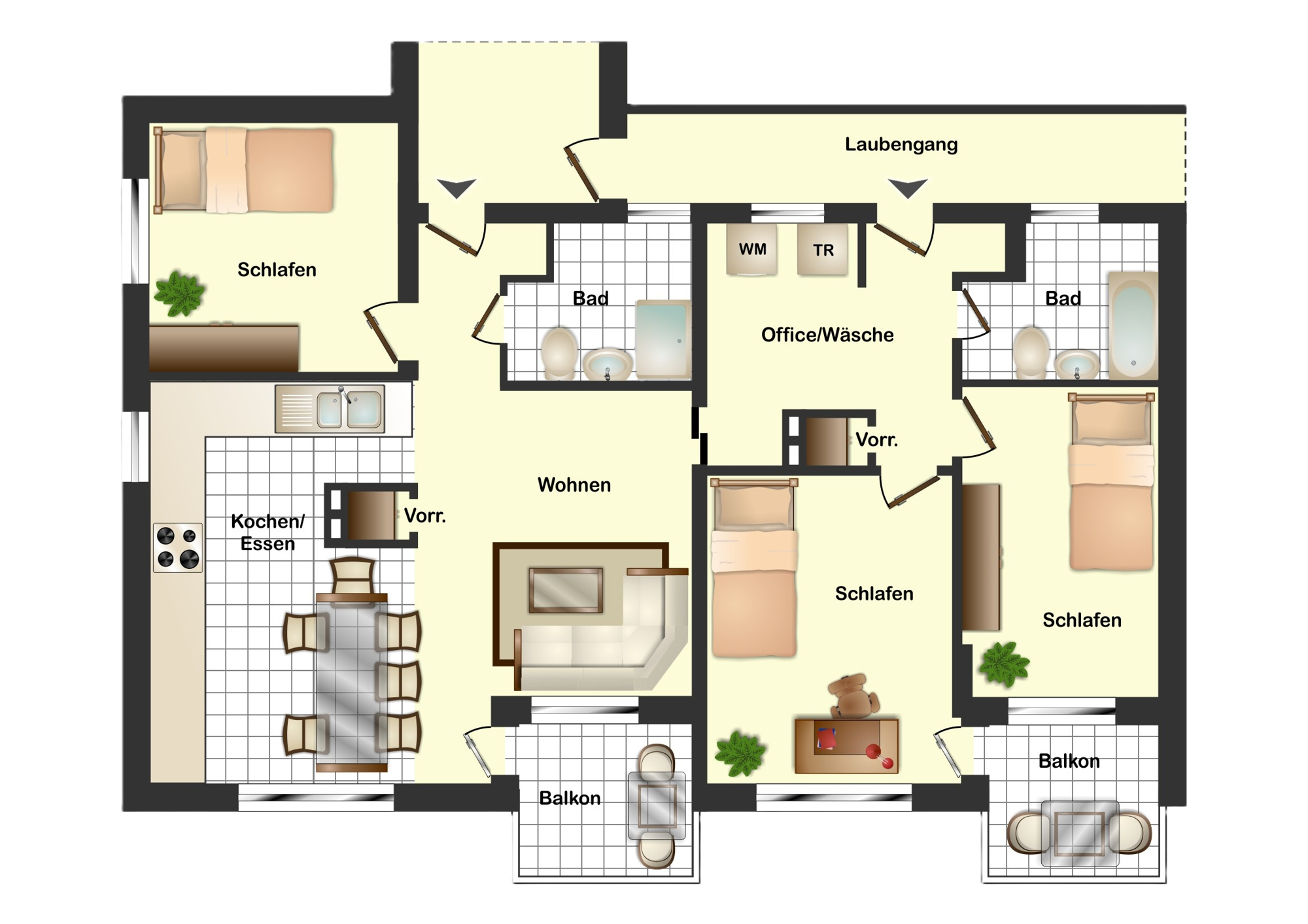 Vier-Zimmer-Wohnung - auch teilbar – Düsseldorf – Vorschaubild 10