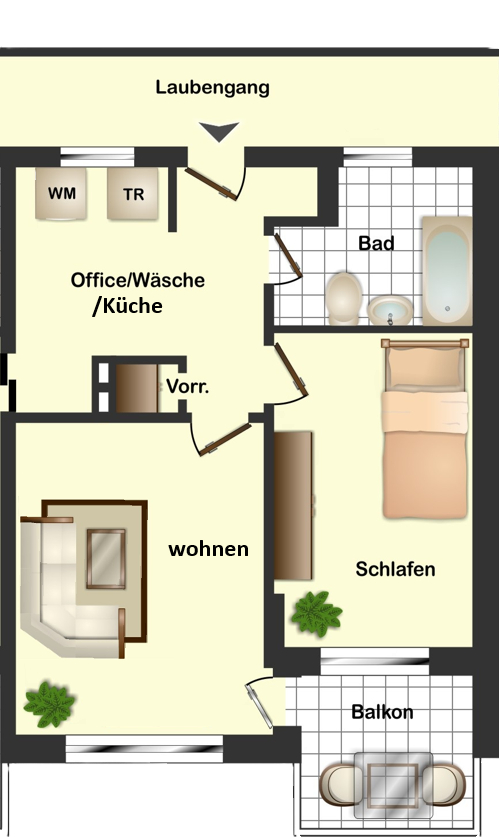 schicke Zwei-Zimmer-Wohnung – Düsseldorf – Vorschaubild 7