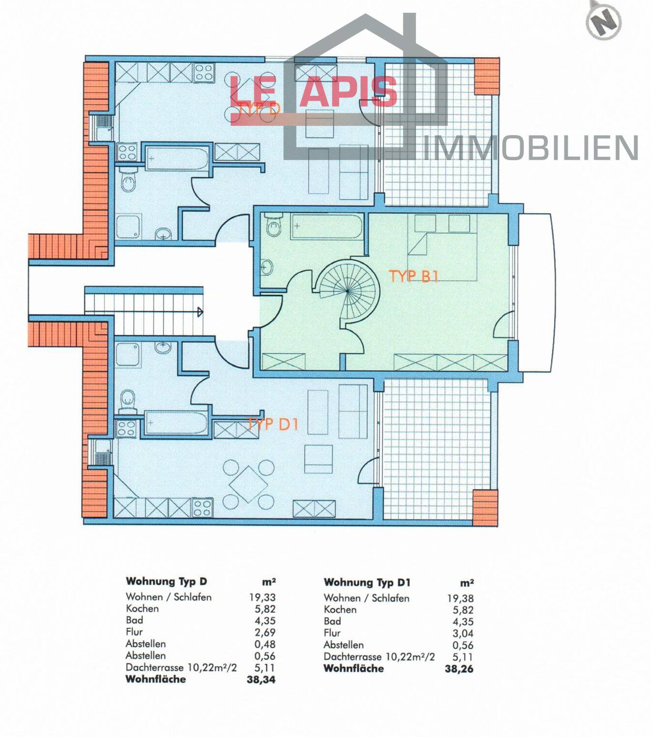 SCHICKE, HELLE DG-1-RWG IN GRÜNER LAGE M. DACHTERRASSE U. TG-STELLPL. IM BELIEBTEN LPZ.-LINDENTHAL – Leipzig – Vorschaubild 21