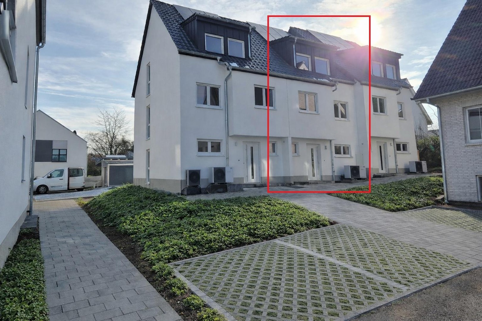 Neubau-Reihenhaus mit Terrasse – 140 m² Familienhaus mit sehr niedrigen Energiekosten (EH-40 + PV) – Fuldatal – Vorschaubild 4