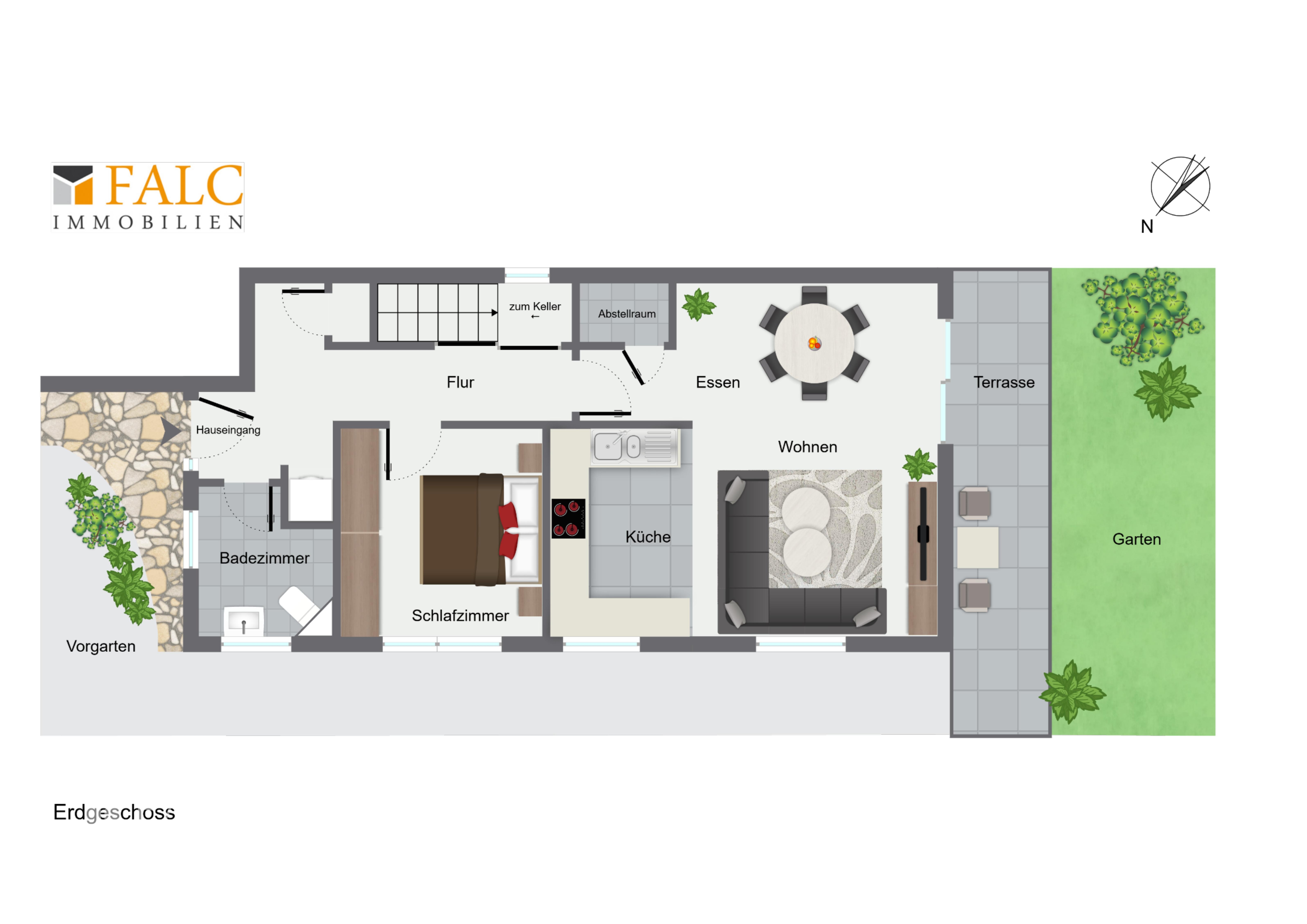 Modernisierter Bungalow in Bestlage Stockum – großzügiger Garten & Terrasse, nahe Rhein & ISD – Düsseldorf – Vorschaubild 13