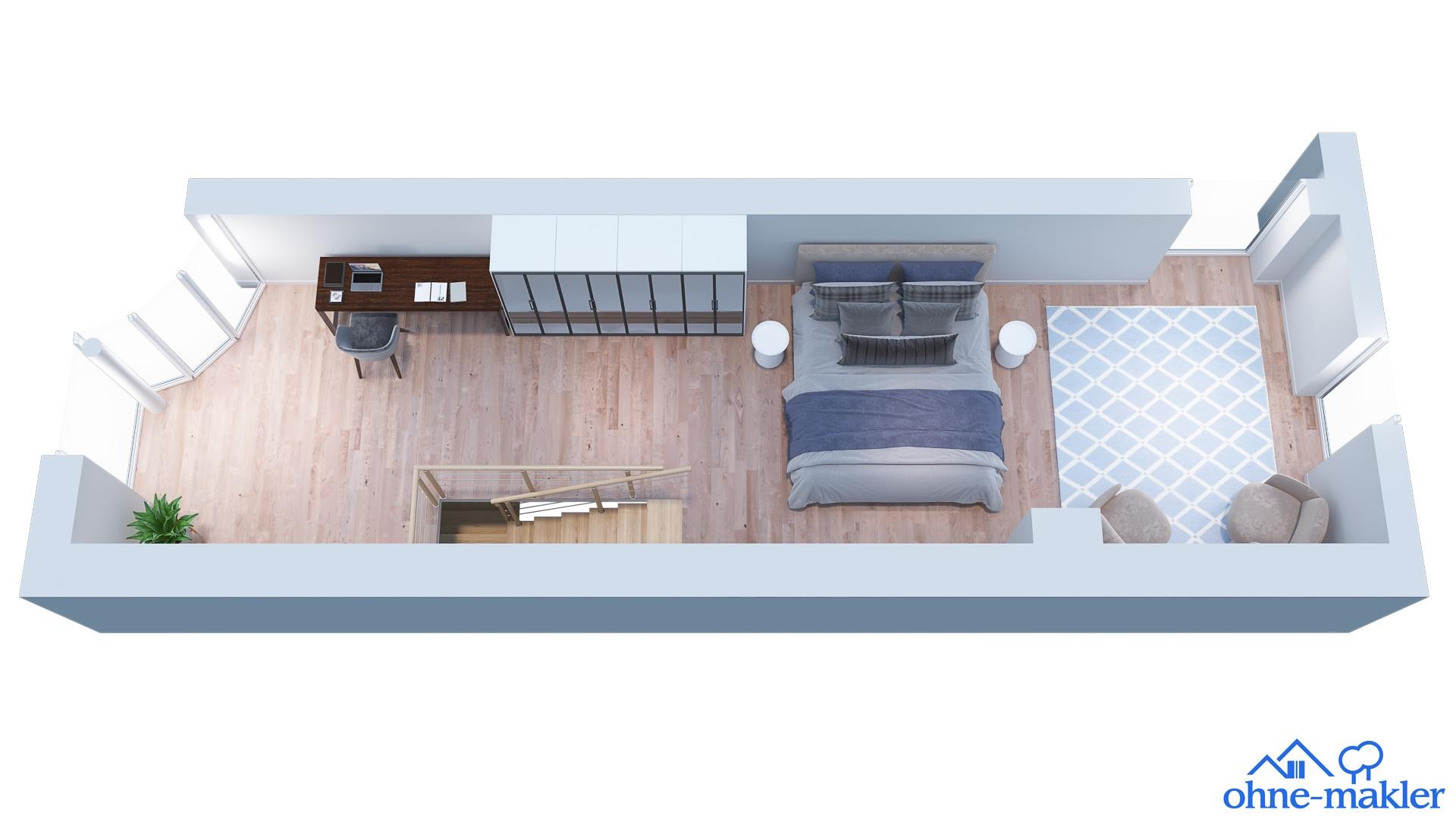 Helle 126 m² Loft-Maisonette im grünen Waidmannslust – Ideal für Wohnen & Arbeiten – Berlin – Vorschaubild 52