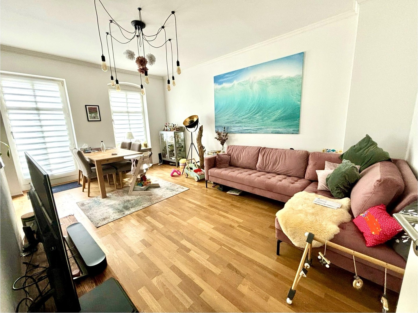 Helle 3-Zimmer-Wohnung mit Balkon & Grünblick im ruhigen Gartenhaus – Boxhagener Kiez – Berlin – Vorschaubild 2