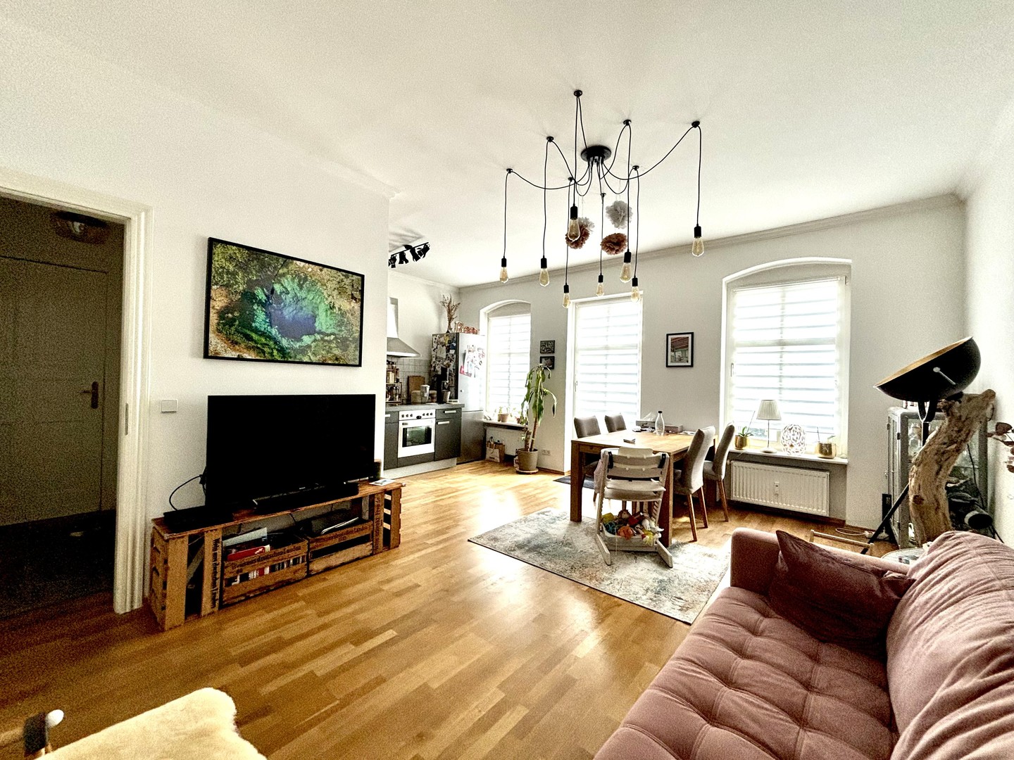 Helle 3-Zimmer-Wohnung mit Balkon & Grünblick im ruhigen Gartenhaus – Boxhagener Kiez – Berlin – Vorschaubild 3
