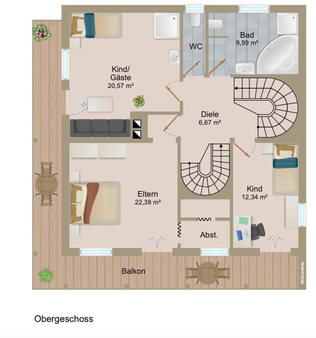 Großzügiges Haus mit Einliegerwohnung am See zur Miete – Münsing – Vorschaubild 26