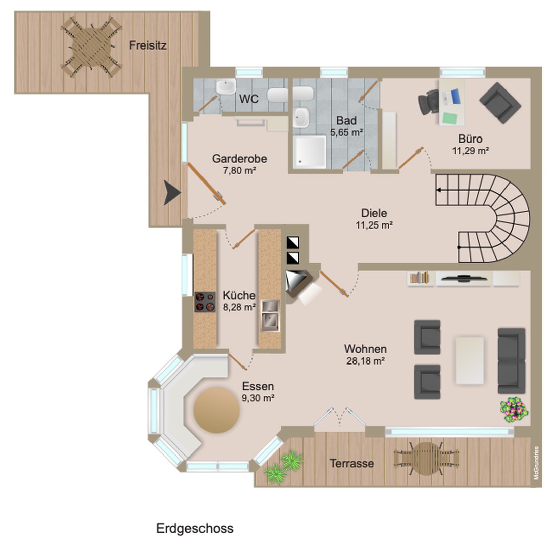Großzügiges Haus mit Einliegerwohnung am See zur Miete – Münsing – Vorschaubild 27
