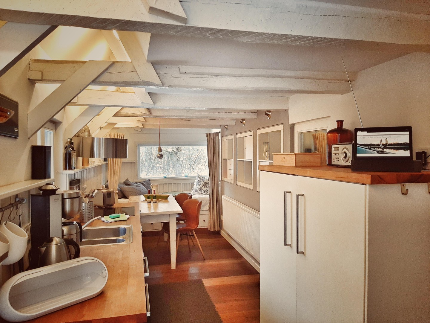Reetgedecktes Bootshaus an der Mildenitz in Goldberg – Goldberg – Vorschaubild 4