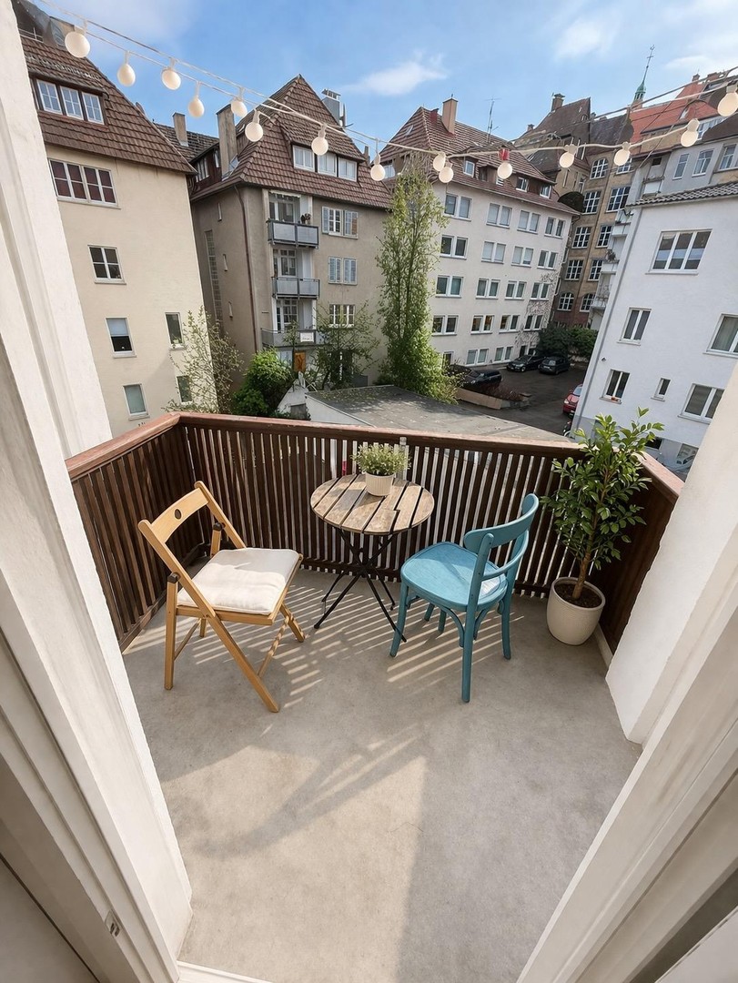3-Zimmer-Wohnung im Heusteigviertel – 2 Balkone, hell & absolut zentral