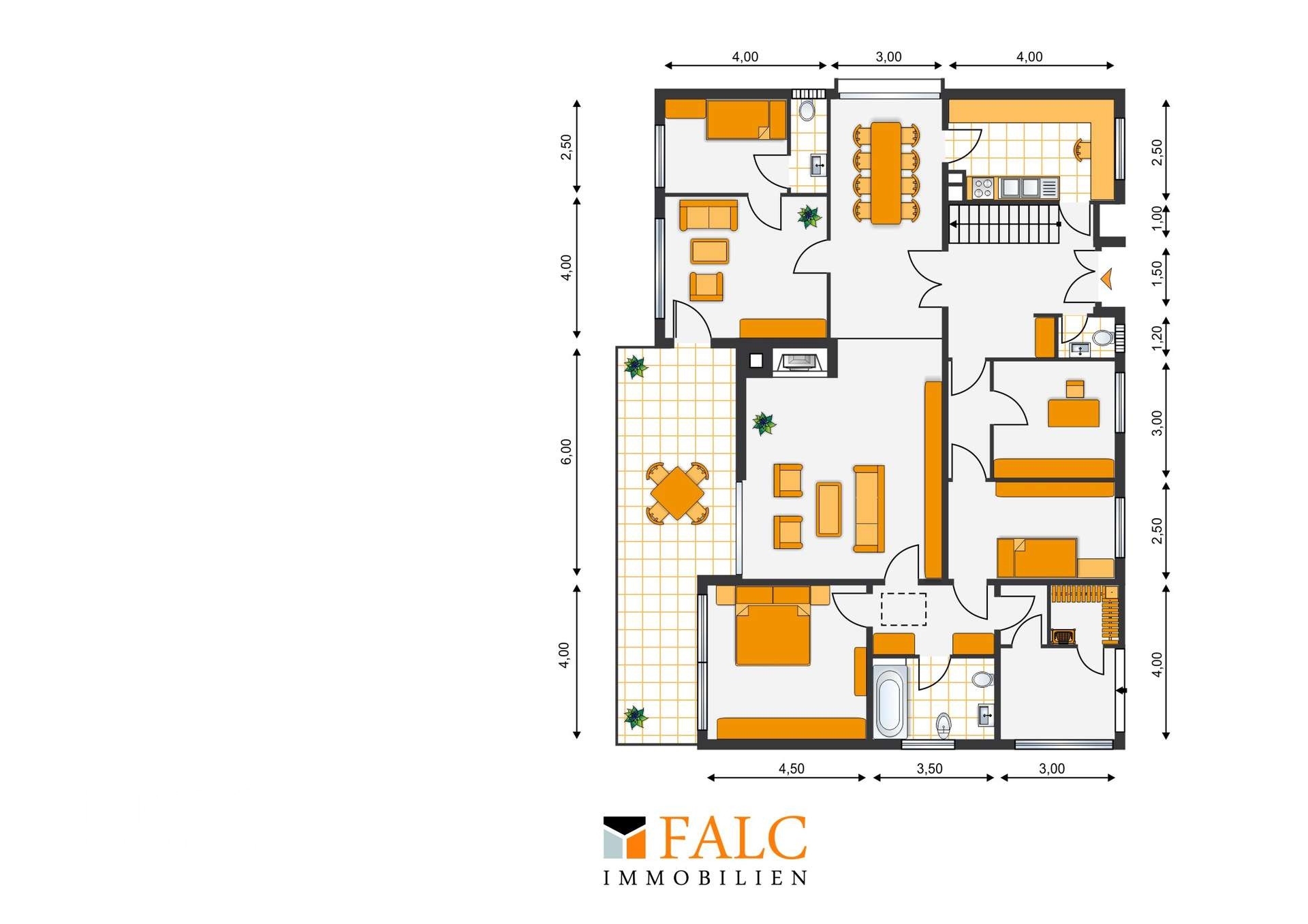 Ein Haus - 4 Wohnungen - ca. 555 m² Wfl. auf ca. 900 m² Grundstück von FALC-Immobilien Göttingen – Göttingen – Vorschaubild 9