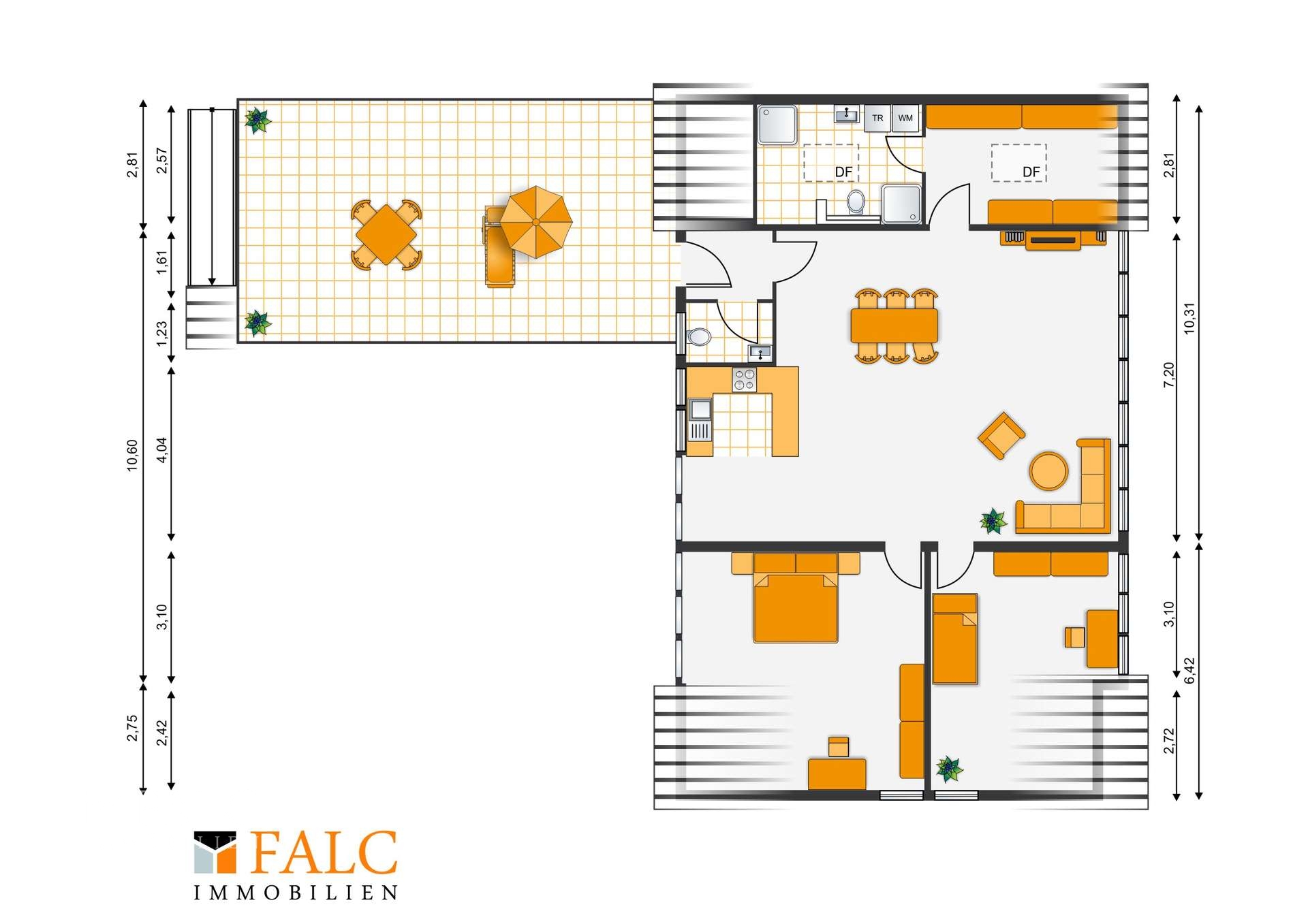 Ein Haus - 4 Wohnungen - ca. 555 m² Wfl. auf ca. 900 m² Grundstück von FALC-Immobilien Göttingen – Göttingen – Vorschaubild 10