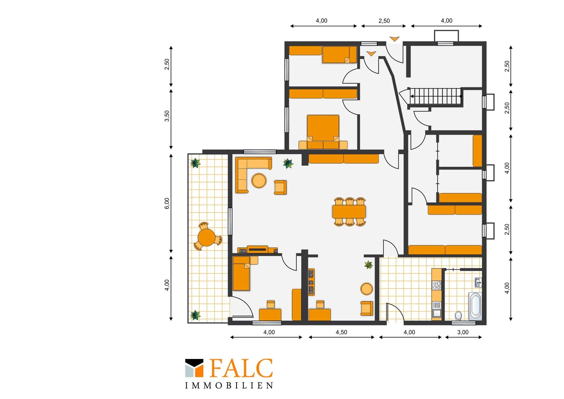 Ein Haus - 4 Wohnungen - ca. 555 m² Wfl. auf ca. 900 m² Grundstück von FALC-Immobilien Göttingen – Göttingen – Vorschaubild 11