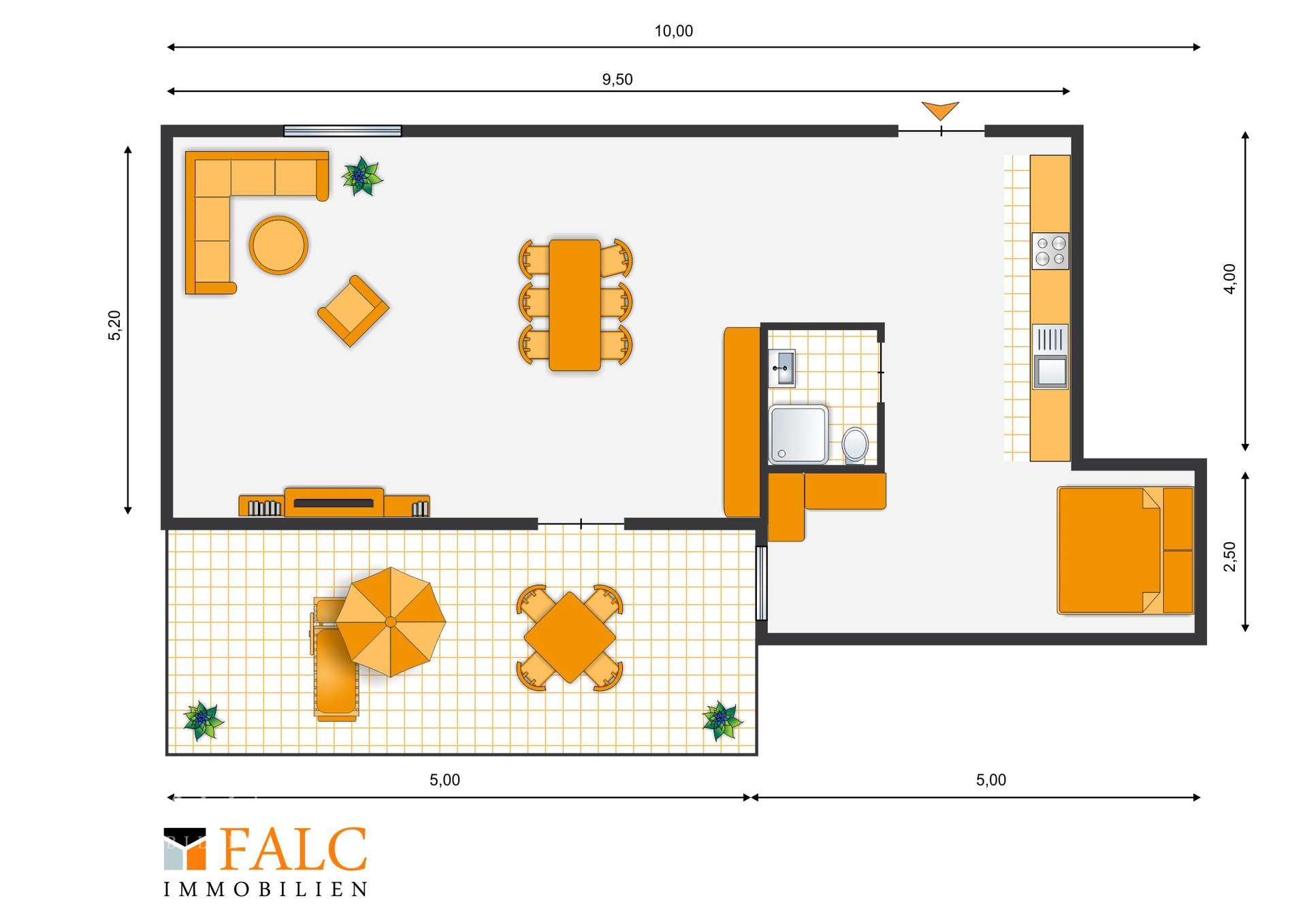 Ein Haus - 4 Wohnungen - ca. 555 m² Wfl. auf ca. 900 m² Grundstück von FALC-Immobilien Göttingen – Göttingen – Vorschaubild 12