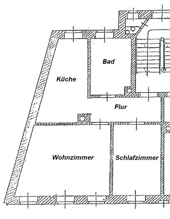 2-Zimmer-Whg - große Küche, Laminat, Badewanne - sehr schöne Lage, direkt am Auenwald – Leipzig – Vorschaubild 7