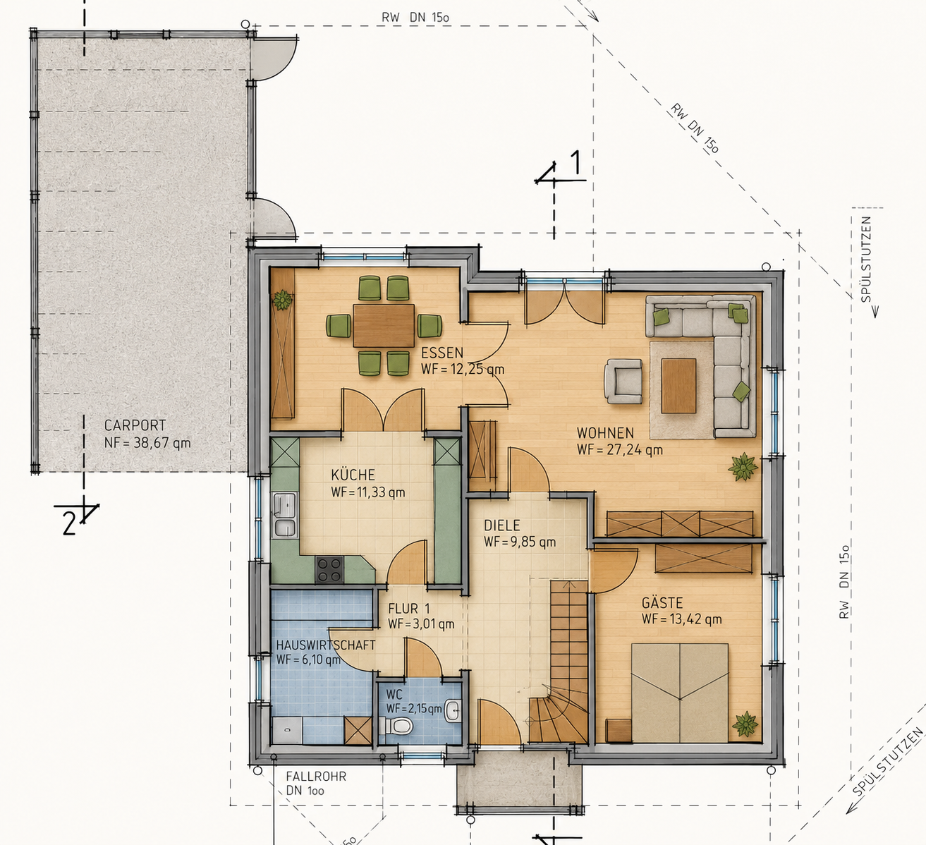 Moderne zeitlose Immobilie in schöner Wohnlage - Käufer Provisionsfrei – Lathen – Vorschaubild 36