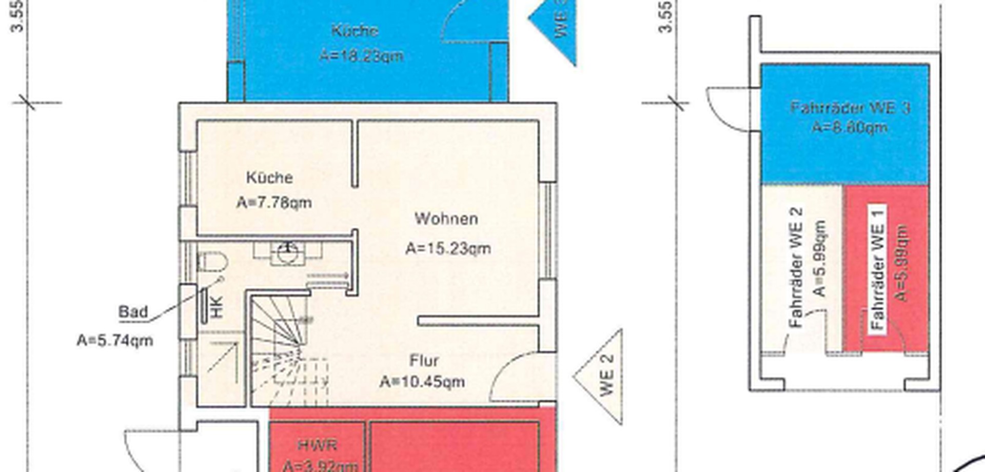 Ab 1.6.26: 70m² Wohnung mit Dachterrasse zentral in Sottrum, PKW-Stellplatz – Sottrum – Vorschaubild 10
