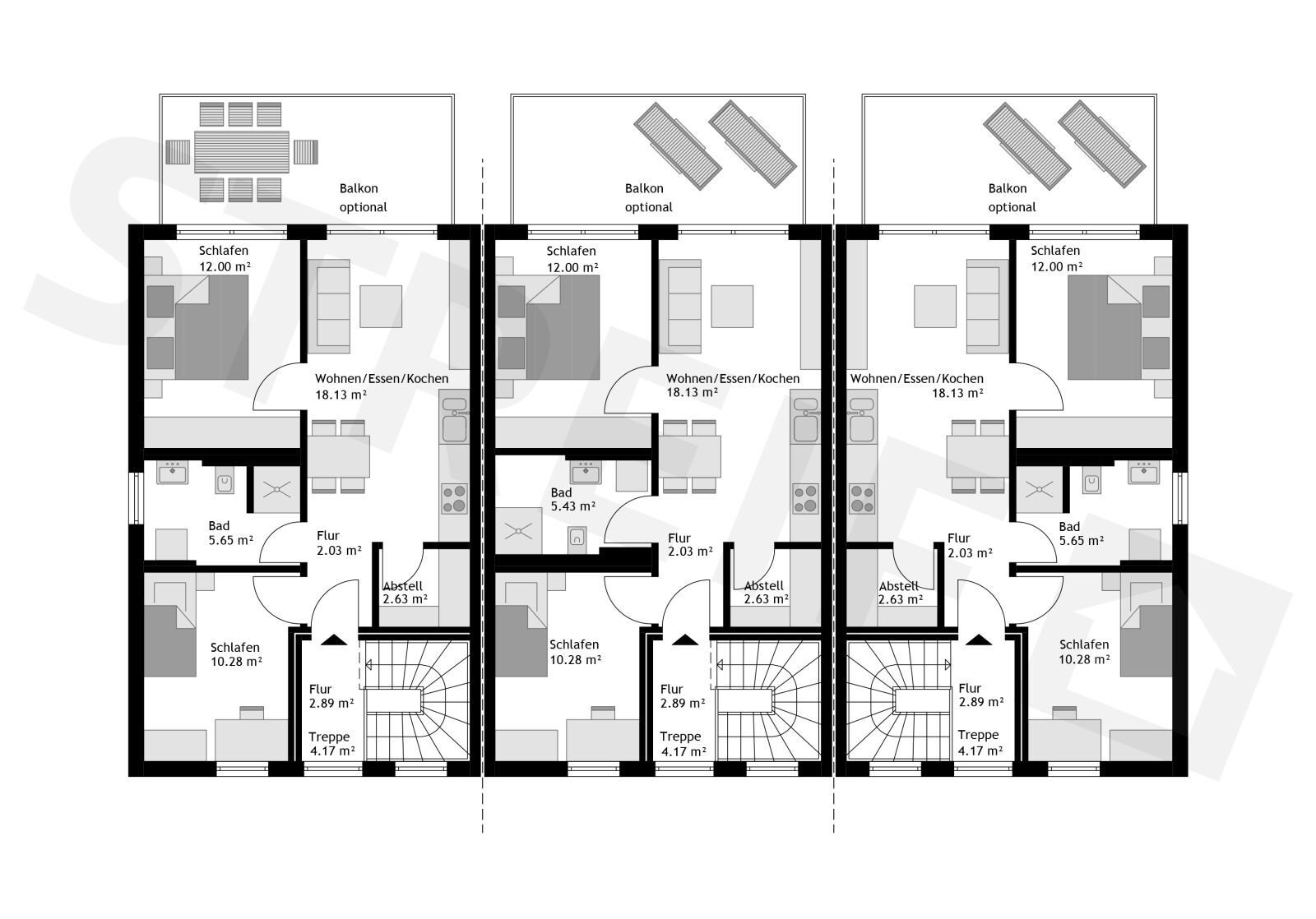 Mehrfamilienhaus mit 9WE, Schlüsselfertig und QNG Förderfähig – Pfaffing – Vorschaubild 5