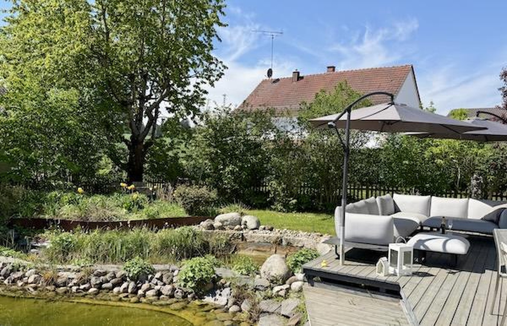 Charmantes norwegisches Holzhaus mit Schwimmteich und traumhaftem Naturgarten – Gerolsbach – Vorschaubild 3