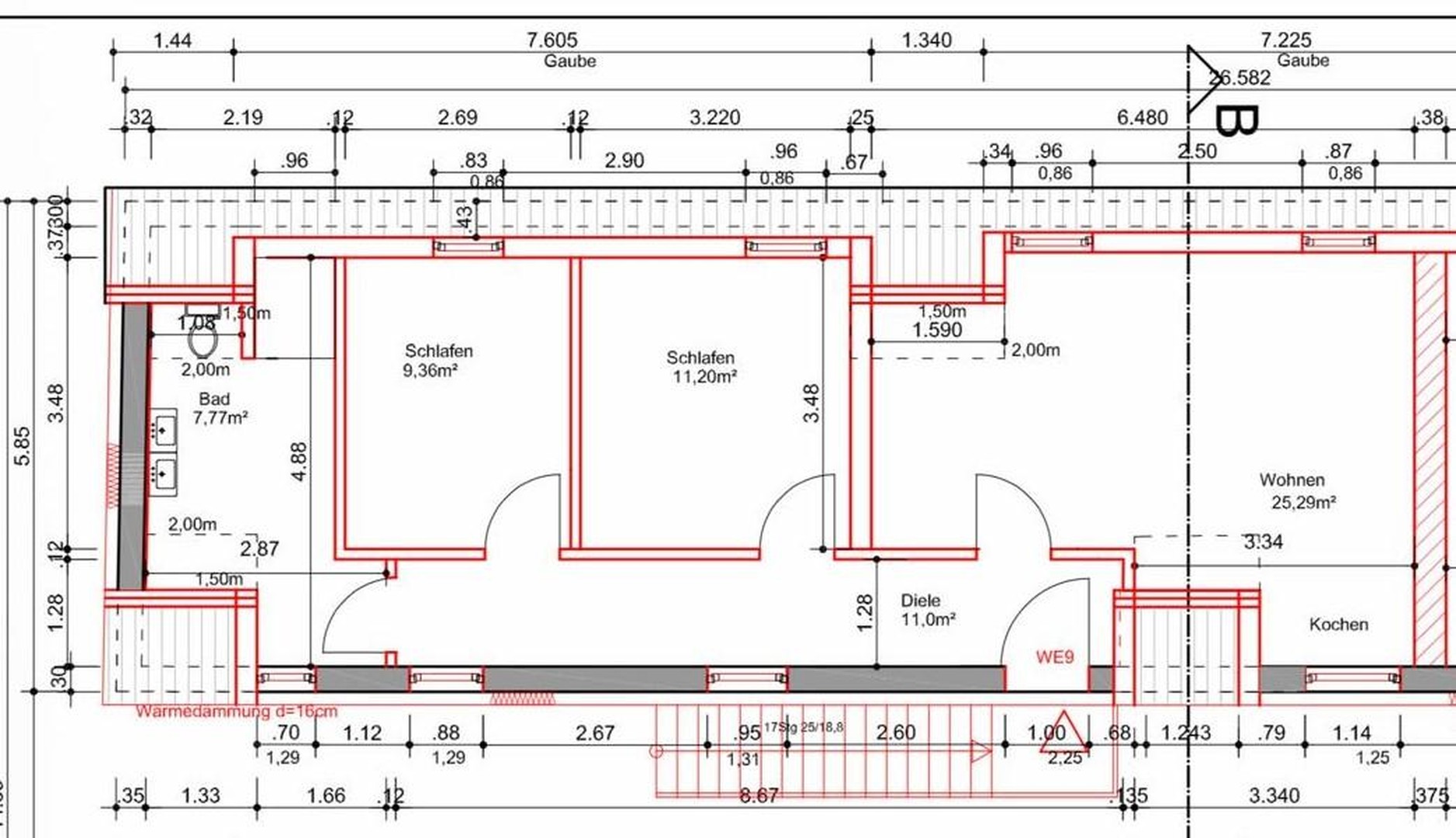 Kernsanierte 3-Zimmer-Wohnung im 1.OG mit eigenem Eingang – Ahnatal-Weimar – Vorschaubild 8