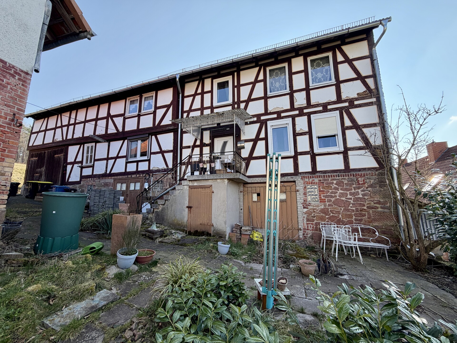 Fachwerkhaus mit Scheunen in Knüllwald OT - Raum für Ihre Ideen! Keine Käuferprovision! – Knüllwald / Nausis – Vorschaubild 3