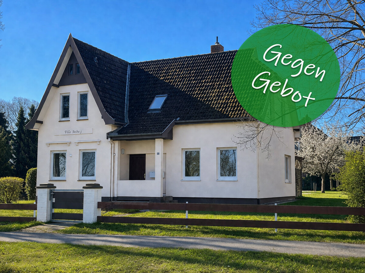 Gegen Gebot - Für Liebhaber "Villa Seeburg" direkt am Binnensee mit Baugrundstück