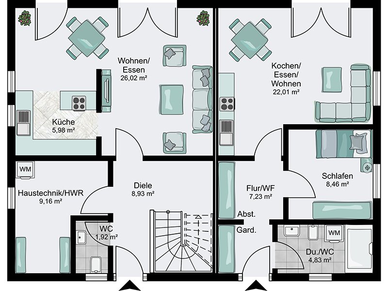 Traumhaus mit Einliegerwohnung inkl. Grundstück! – Plech – Vorschaubild 3