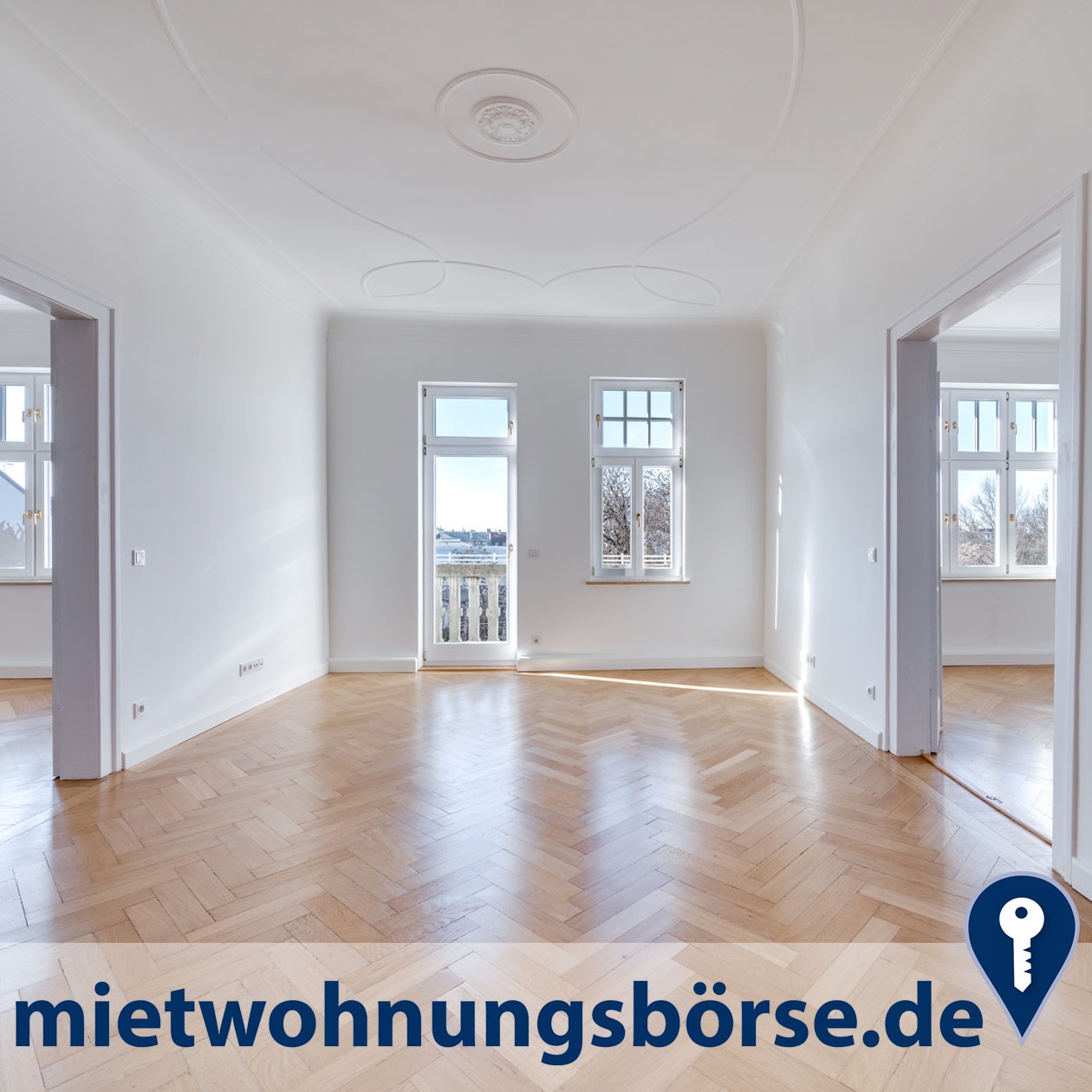 Parkblick hinter dem Prinzregententheater - Eleganter Altbau mit Stuck, edlem Parkett & hohen Decken