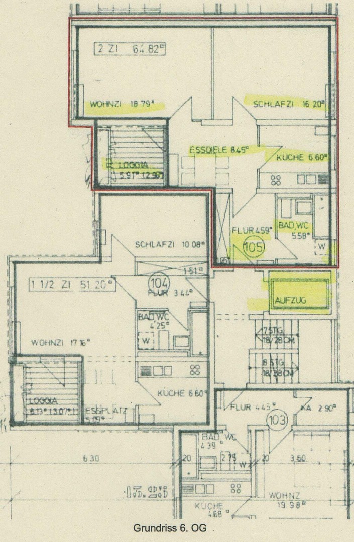 Möblierte 2,5-Zimmer Wohnung im 6. OG mit Balkon in München-Hadern – München – Vorschaubild 14