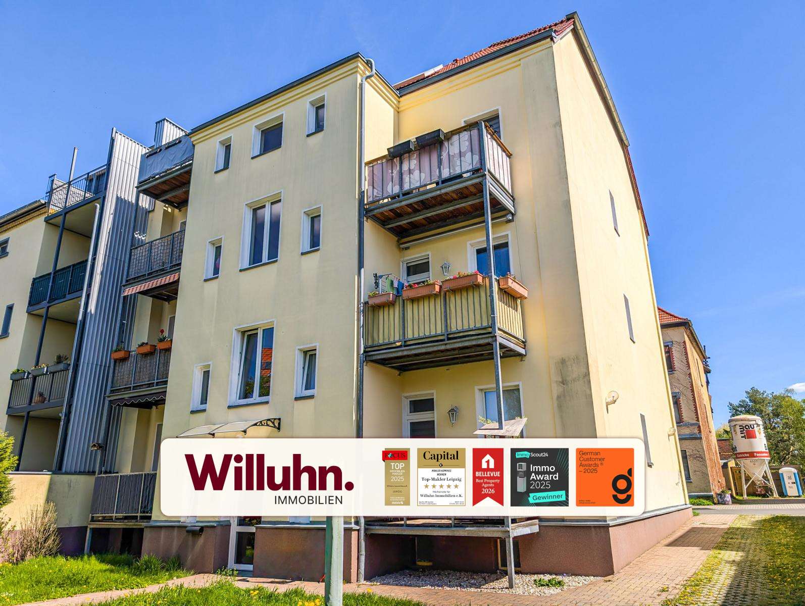 Renditestarkes MFH - Kernsanierung 2003 - 7 WE - Balkone - Stellplätze - ruhig & naturnah