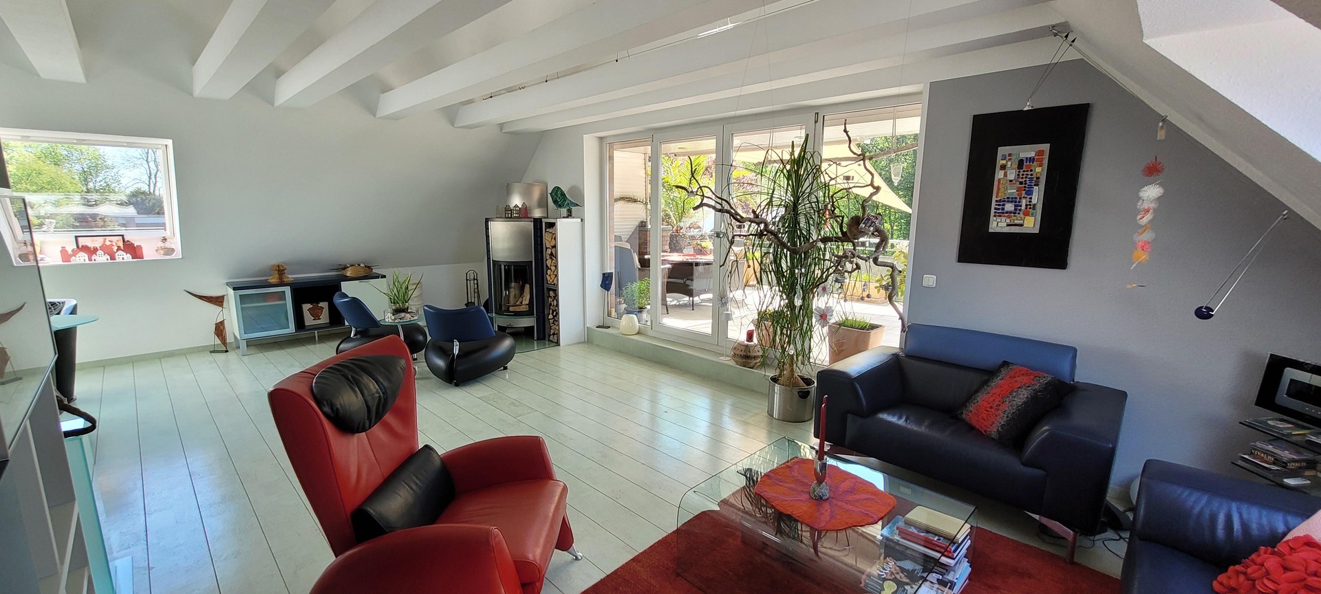 Penthouse-Whg mit Sauna & Kamin zum Wohlfühlen