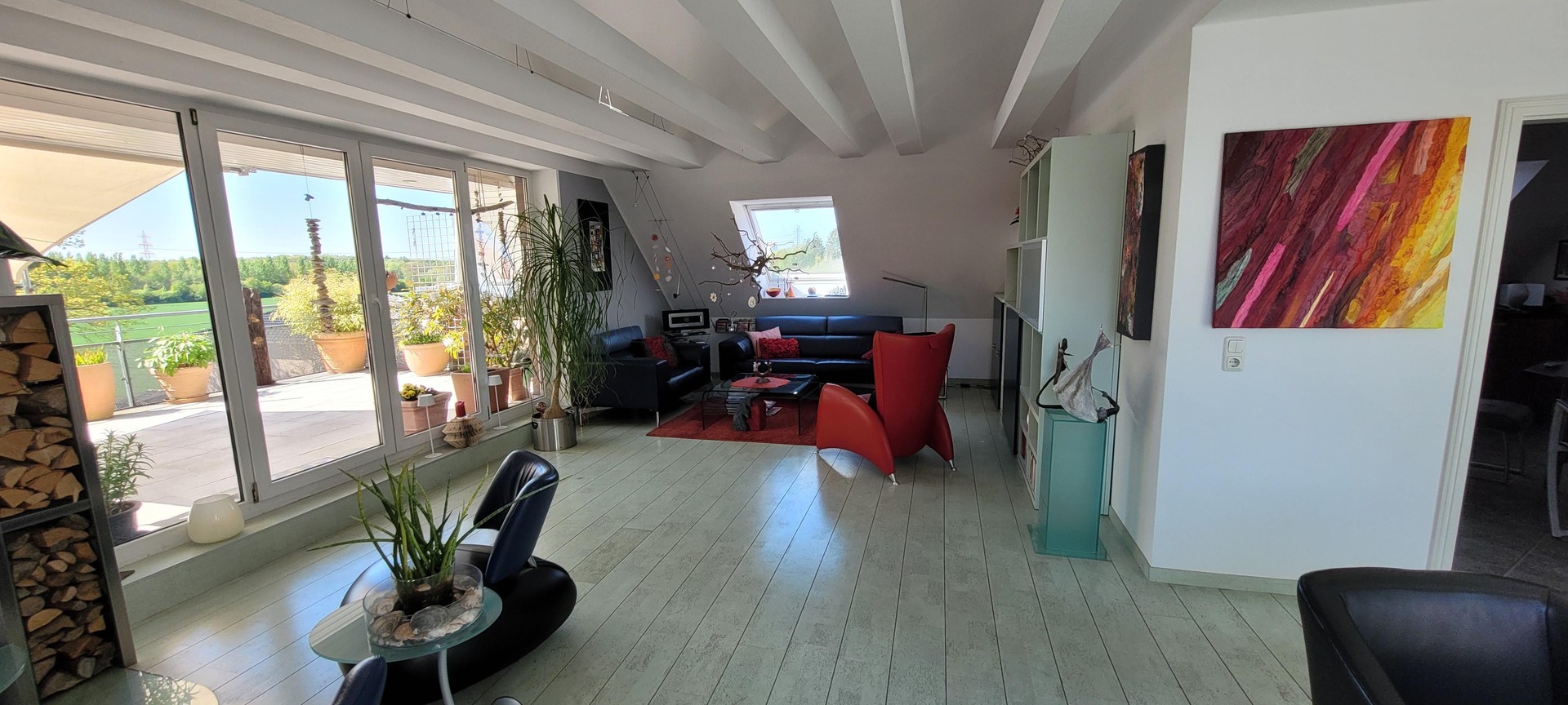 Penthouse-Whg mit Sauna & Kamin zum Wohlfühlen – Hamburg – Vorschaubild 3