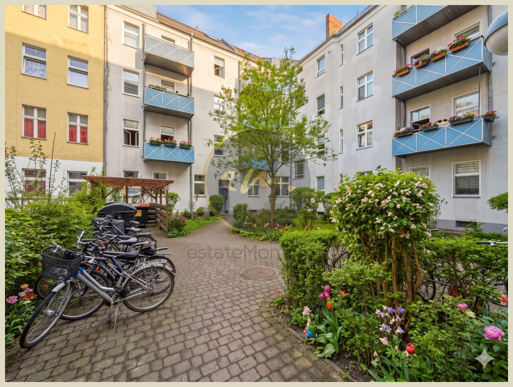 Tolle Hochparterrewohnung mit Terrasse und Gartenanteil im ruhigen und geschlossenen Innenhof