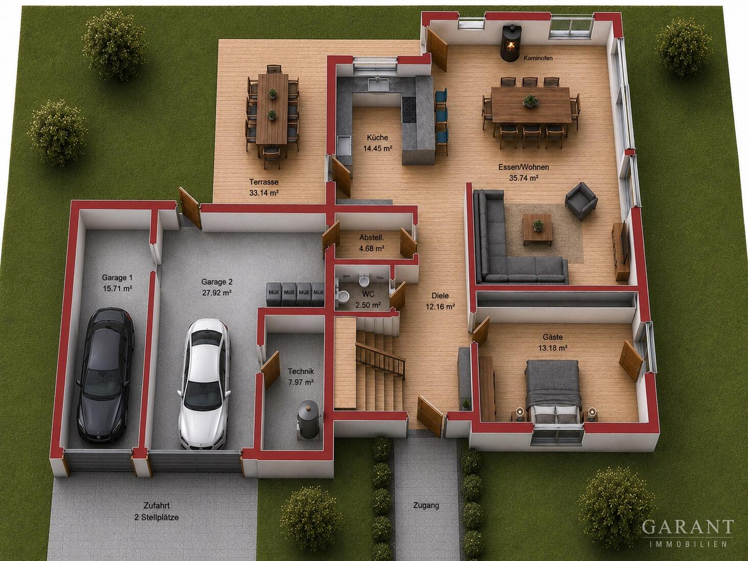 Exklusives Niedrigenergiehaus mit Traumgarten und stilvollen Wohnambiente! – Weißenhorn – Vorschaubild 27
