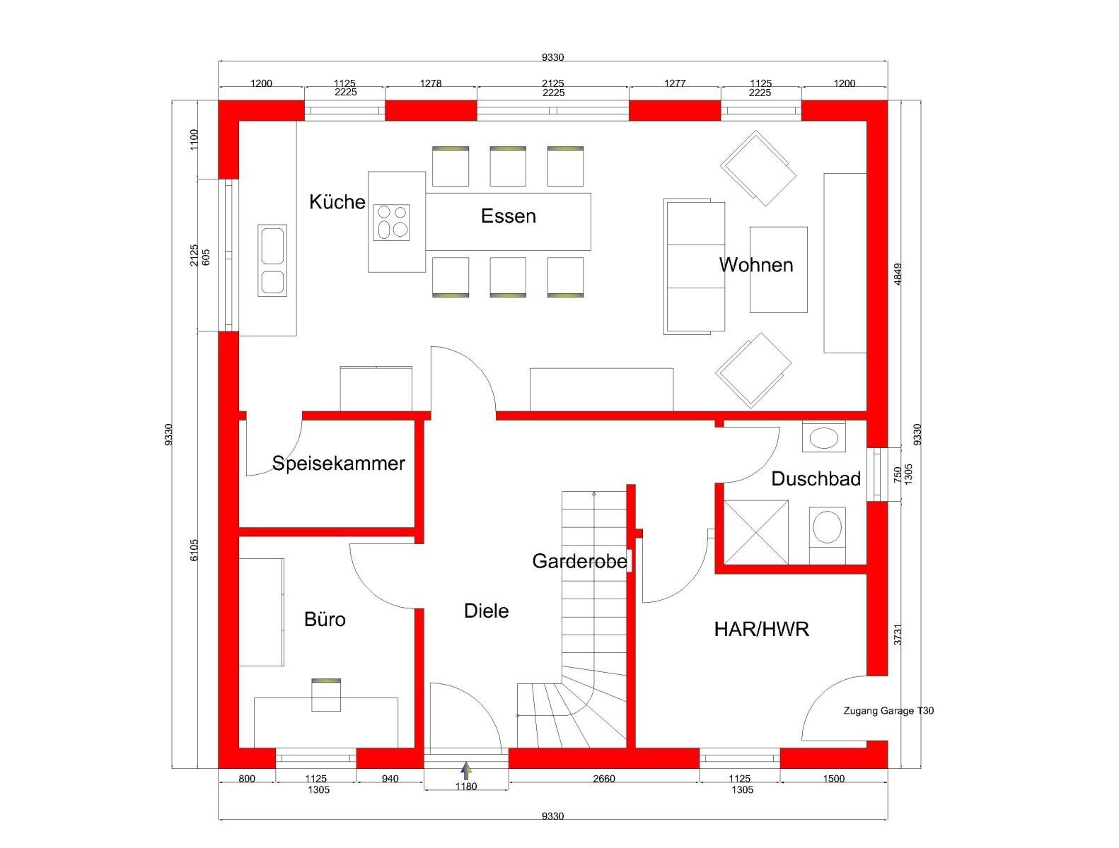 Stadtvilla Neubau in guter Wohnlage von Schmelz ! – Schmelz – Vorschaubild 4