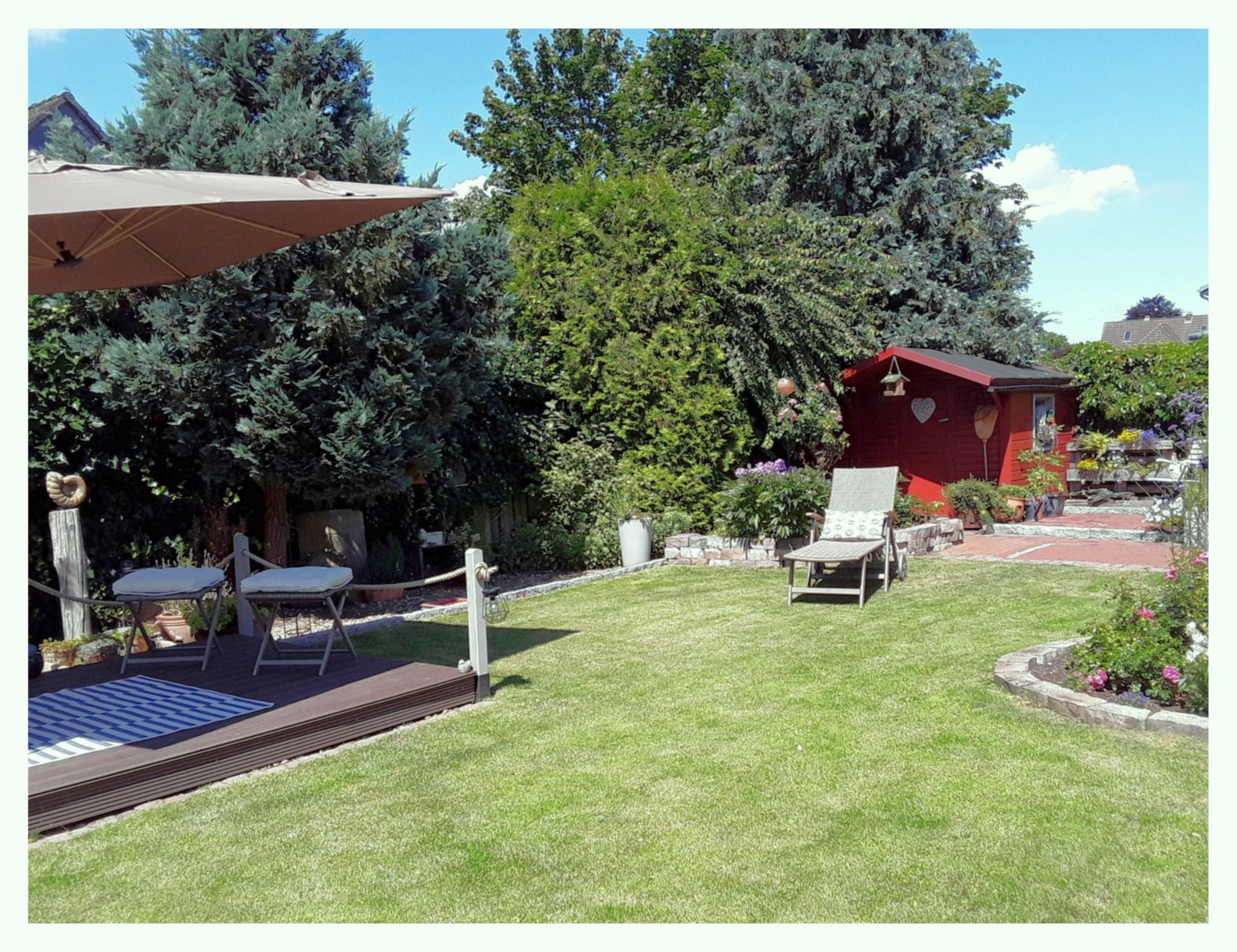 Flachdachbungalow (Reihenendhaus) auf 546 qm Grundstück mit zwei Bädern, Garage und Carport – Weyhe – Vorschaubild 12